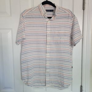 Men's Nautica Linen Blend Shirt, Size S.